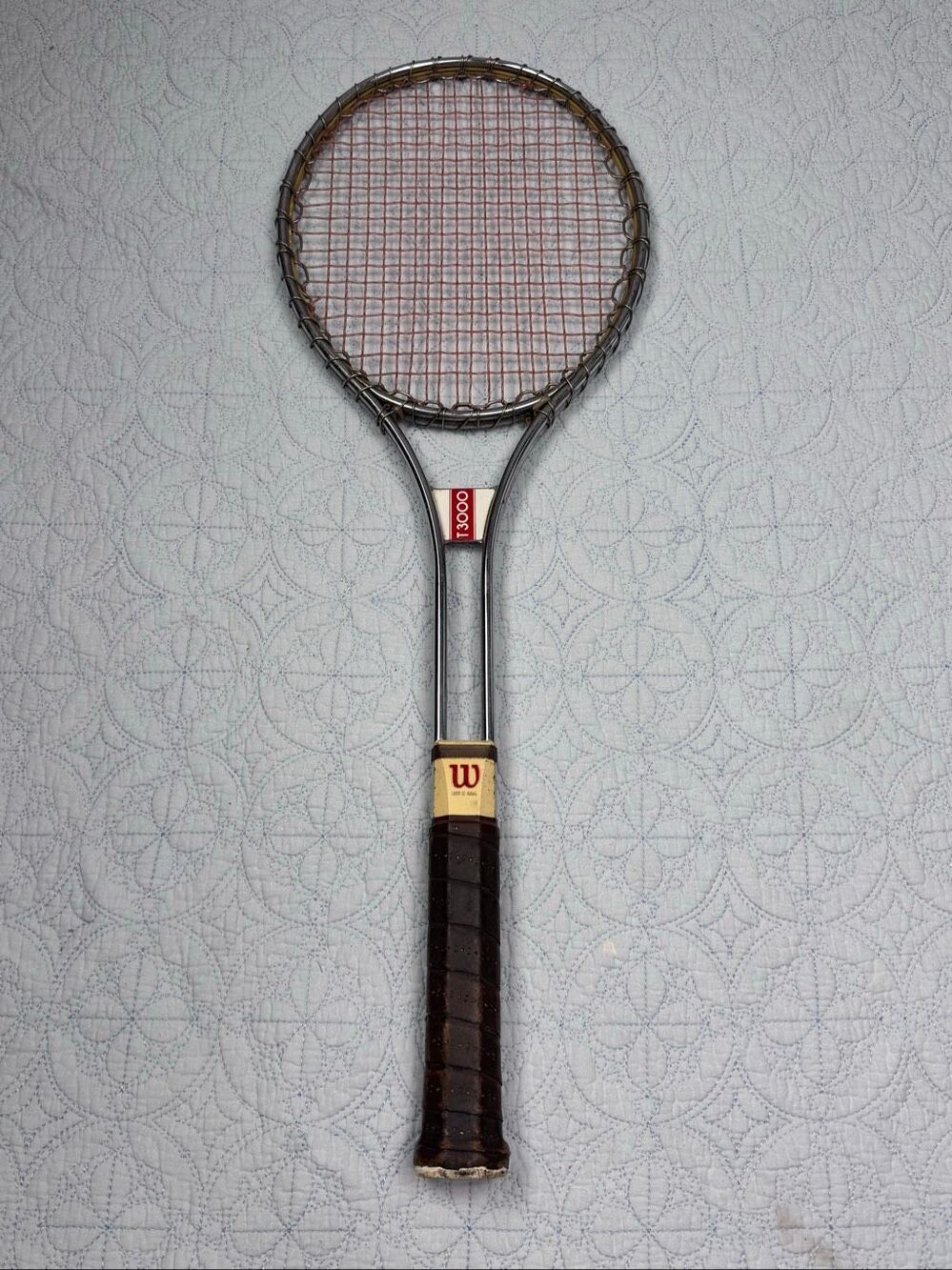 Vintage Wilson T3000 Steel Tennis Racquet